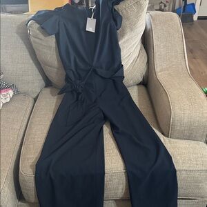 Preston & York Classic Navy Jumpsuit